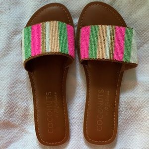 Leather sandal with Beaded detailing size 7m